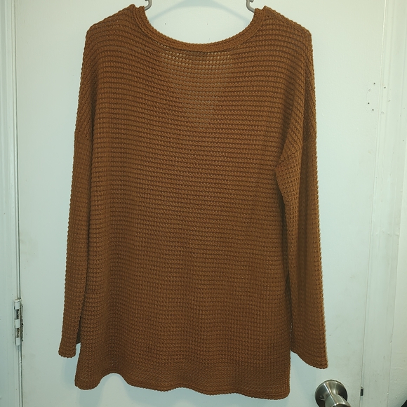 BiBi Rust V-Neck Sweater - Picture 3 of 3